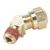 Tube to Pipe - 45 Elbow - Air Brake D.O.T. Compression Style Fittings for J844 Tubing - NTA